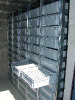Containers c/w Dividers and snapon lids
