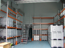 Pallet Boxes, Plastic Pallets, Pallet Racking, Mobile Safety Steps